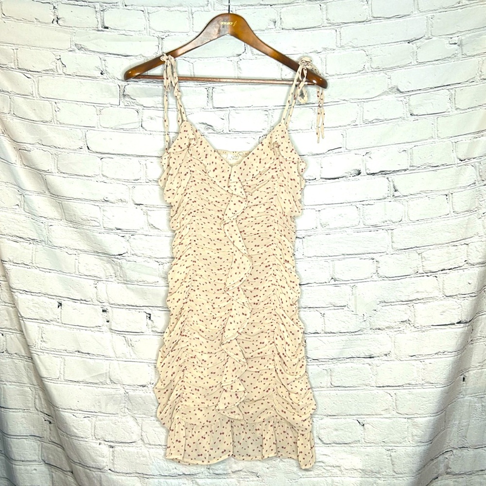 Storia Spaghetti Strap Ruched Front Dress Size Large Excellent Condition